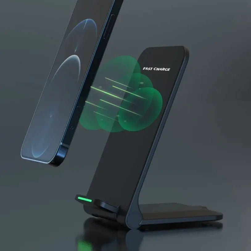 65W Fast Wireless Charger Stand Pad for iPhone 17 16 15 14Pro Samsung Xiaomi Phone Chargers Induction Fast Charging Dock Station