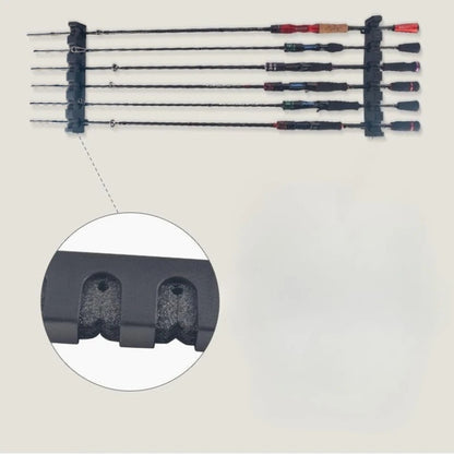 2pcs/set Fishing Rod Storage Display Racks Horizontal Wall Mounted Fishing Pole Holders Fishing Tools Rod Holder