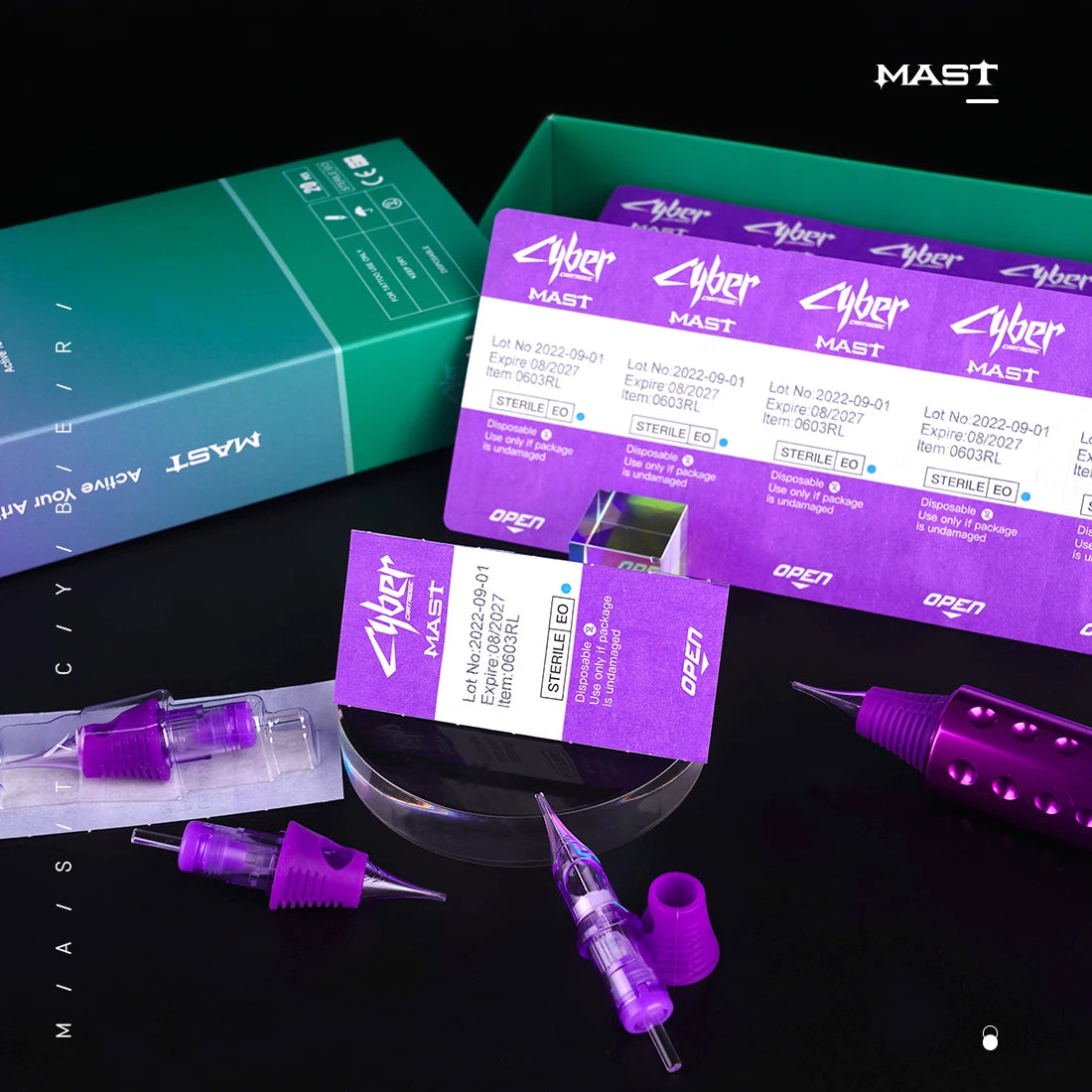 Mast Cyber Tattoo Cartridge Needles Disposable Permanent Makeup PMU SMP Shader Round Liner Micro-blade Accessories for Machine