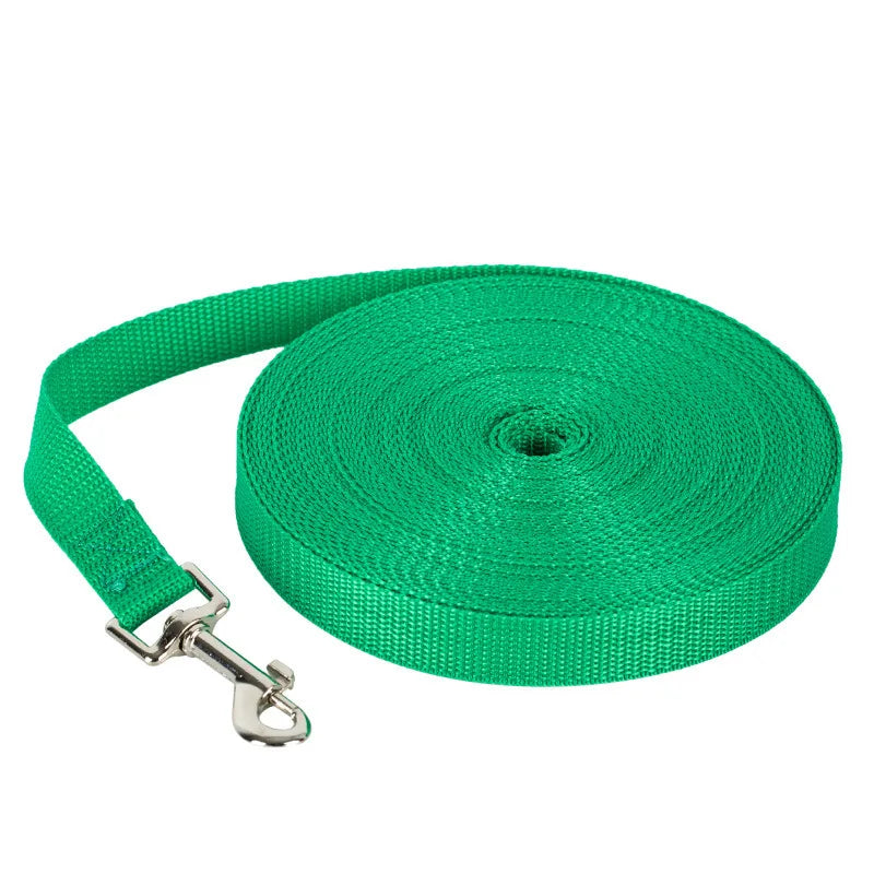 Universal Long Distance Dog Training Leash Firm Nylon Traction Lanyard Anti Bite Comfort Grip Walking Rope Pet Outdoor Accessory