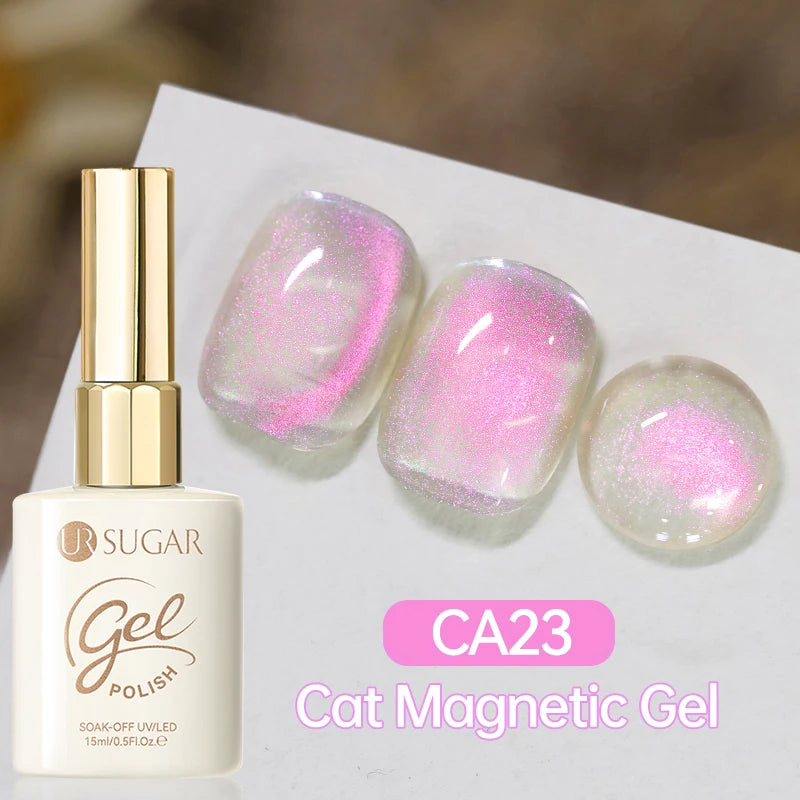 UR SUGAR 15ml Cat Magnetic Gel Nail Polish 30 Colors Semi Permanent Magnetic Gel UV/LED Soak Off Painting Vanrish Design