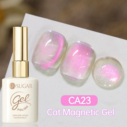 UR SUGAR 15ml Cat Magnetic Gel Nail Polish 30 Colors Semi Permanent Magnetic Gel UV/LED Soak Off Painting Vanrish Design