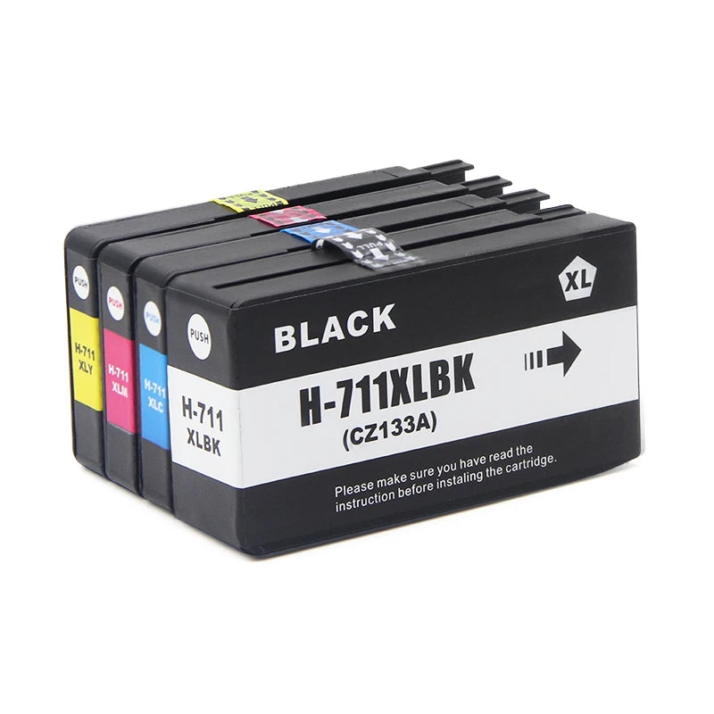 Bläckpatroner HP 711XL till DesignJet T120 och T520 – med chip och bläcknivå