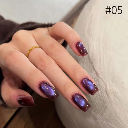 MIANEL Orion Nebula Cat Eye Gel Nail Polish Sparkling Crystal Shimmer Blue Purple Gold 2026 Spring/Summer Unique Special