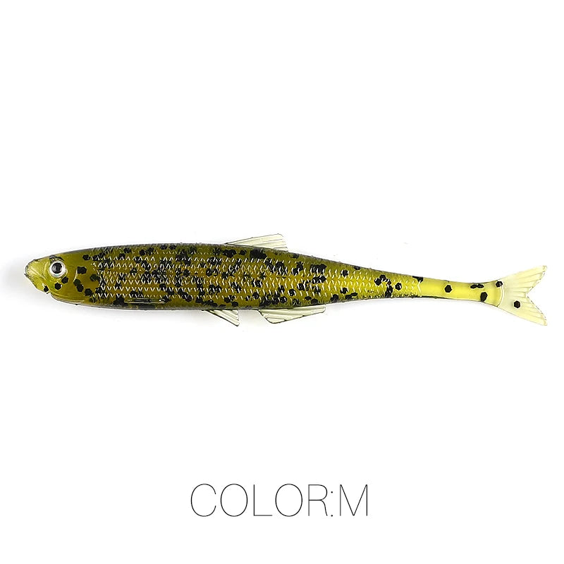 NEW Supercontinent leanness ShadTeez 60mm/80mm Perch Bass Artificia Pike Zander Predator Fishing 3d eyes Soft lure Fishing lures