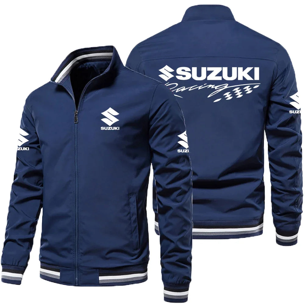Suzuki GSX Motorcykeljacka Herr – Oversized Casual Sportsjacka Vår & Höst