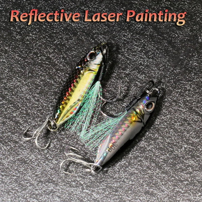 Metal Jig Fishing Lure 10g 20g 30g 40g Shore Casting Swimbait Spoon Spiner Laser LAKE Pesca Ocean Tackle Wobbler Artificial Bait