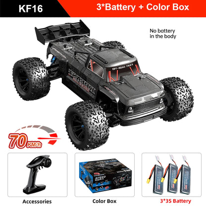 KF16 1:12 High Speed Drift Racing 70KM/H Brushless Motor 4WD 3S 3200mah RC Off Road Car Monster Trucks Toys for For Kids Gifts