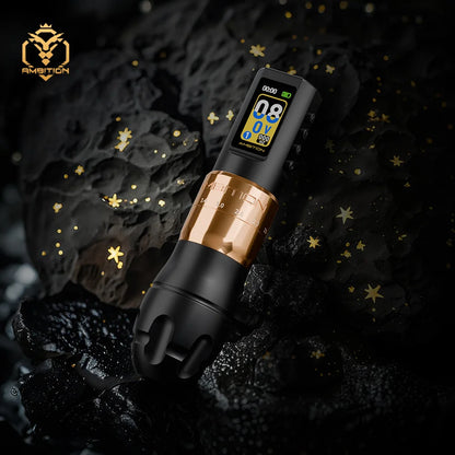 Ambition C3 Professional Wireless Tattoo Machine Pen 7 Adjustable Stroke 2.0-4.2mm Coreless Motor Body Makeup For Tattoo Artists