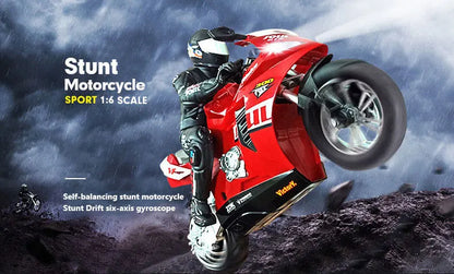 RC Motorcycles 1:6 1:10 Electric Motor RC Cars High Speed 4CH Remote Control Racing Motorcycle Drift Car Kids Xmas Festival Gift