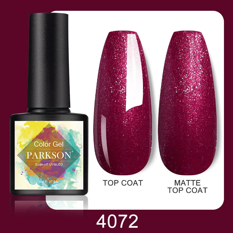 Parkson No Wipe Top Base Coat Nail Gel polish Design Enhancer Varnish Semi Permanent Soak Off UV LED Nail Art Tool