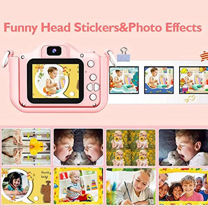 Super Cute Children Camera 1080P HD Toddler Digital Video Camera 2.0-inch Kids Camera with Silicone Cases Toys for  Christmas