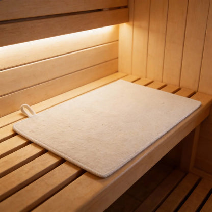 2Pcs Felt Sauna Mat Cushion Heat Insulation Hot Spring Bath Mat Sweat Absorbent Sauna Seat Cover for Spa Shower Room