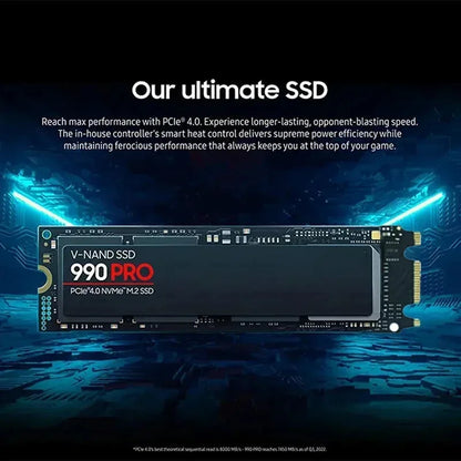 M.2 NVMe SSD 980Pro 990Pro – PCIe 4.0 7400MB/s 1TB 2TB 4TB Laptop & PC USB Type-C Snabb Lagring 2026