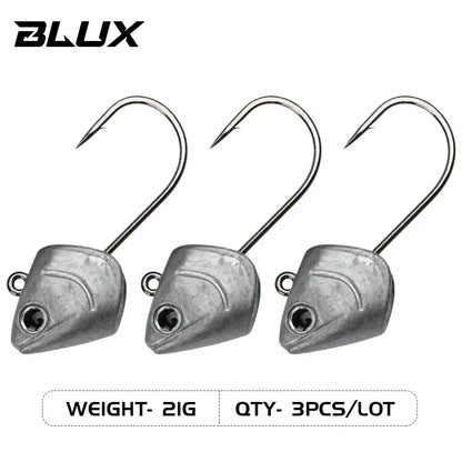 BLUX BLOD SHAD 80mm 105mm Soft Fishing Lure Jighead Black Tail Minnow Artificial Silicone Bait Saltwater Sea Bass Swimbait Gear