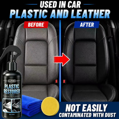 Car Plastic Restorer Back To Black Gloss Auto Plastic Leather Renovator Long Lasting Coating Liquid Auto Polish Repair Products