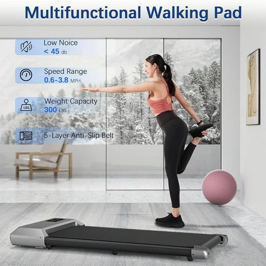 Löpband och Walking Pad för Hemmabruk – 2,5 HK, Max 159 kg, LED-display och PitPat-app