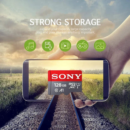 Micro SD-kort Class 10 med SD-adapter – 64GB, 128GB, 256GB och 512GB för Mobil och Kamera