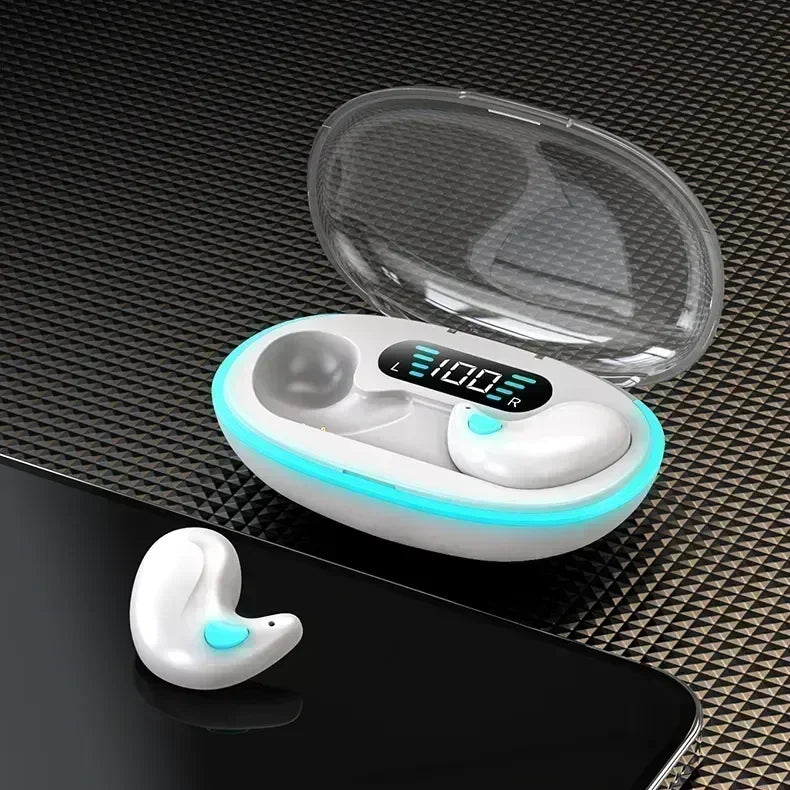 X55 True Wireless Earbuds – Bluetooth 5.0 HiFi Stereo Brusreducering Sport Gaming Sleep 350mAh Fodral Lila Svart Blå Vit Khaki
