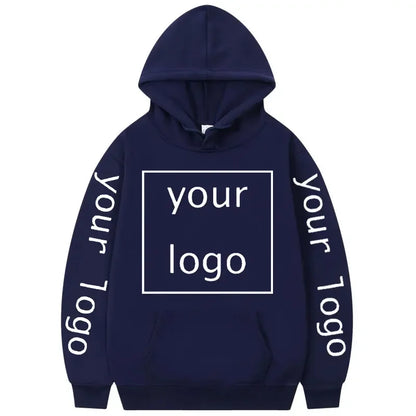 Zip-up Hoodie med Eget Tryck – Fleece, Huva & Dragkedja | S–XXXL
