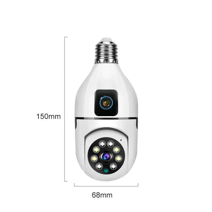 WiFi IP Camera E27 Bulb Cam 8MP Wireless Baby Monitor AI Tracking Security Video Surveillance Pet Cameras 5MP SmartLife Indoor
