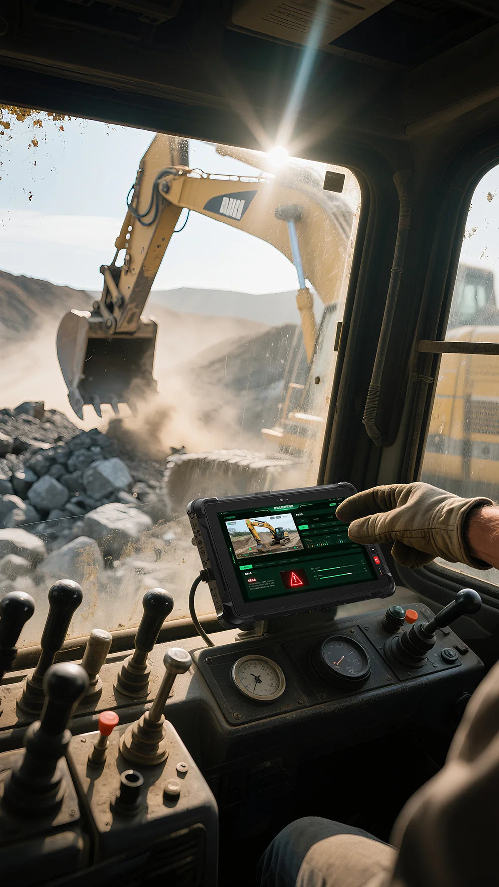 11-Inch Rugged Industrial Waterproof Laptop Intel i7-1255U CPU with Adjustable Stand for 1D/2D Scanner Windows OS IP67