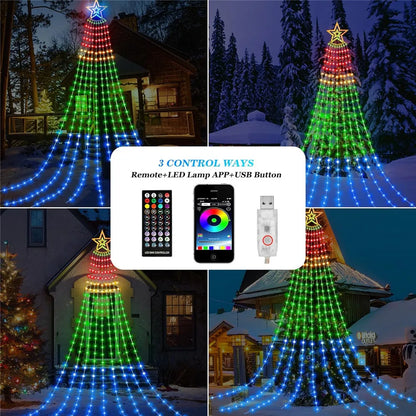 Smart Fairy Lights RGB – App & Fjärr, 10 Lägen, Musiksynk, USB, IP65, 270 LEDs, Jul & Fest