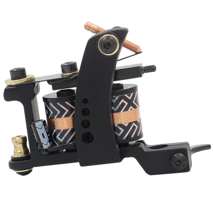 Professional Tattoo Coil Machine Tattoo Liner and Shader 10 Wraps Coils Iron Handmade Coil Tattoo Machine Gun for Tattoo Needle