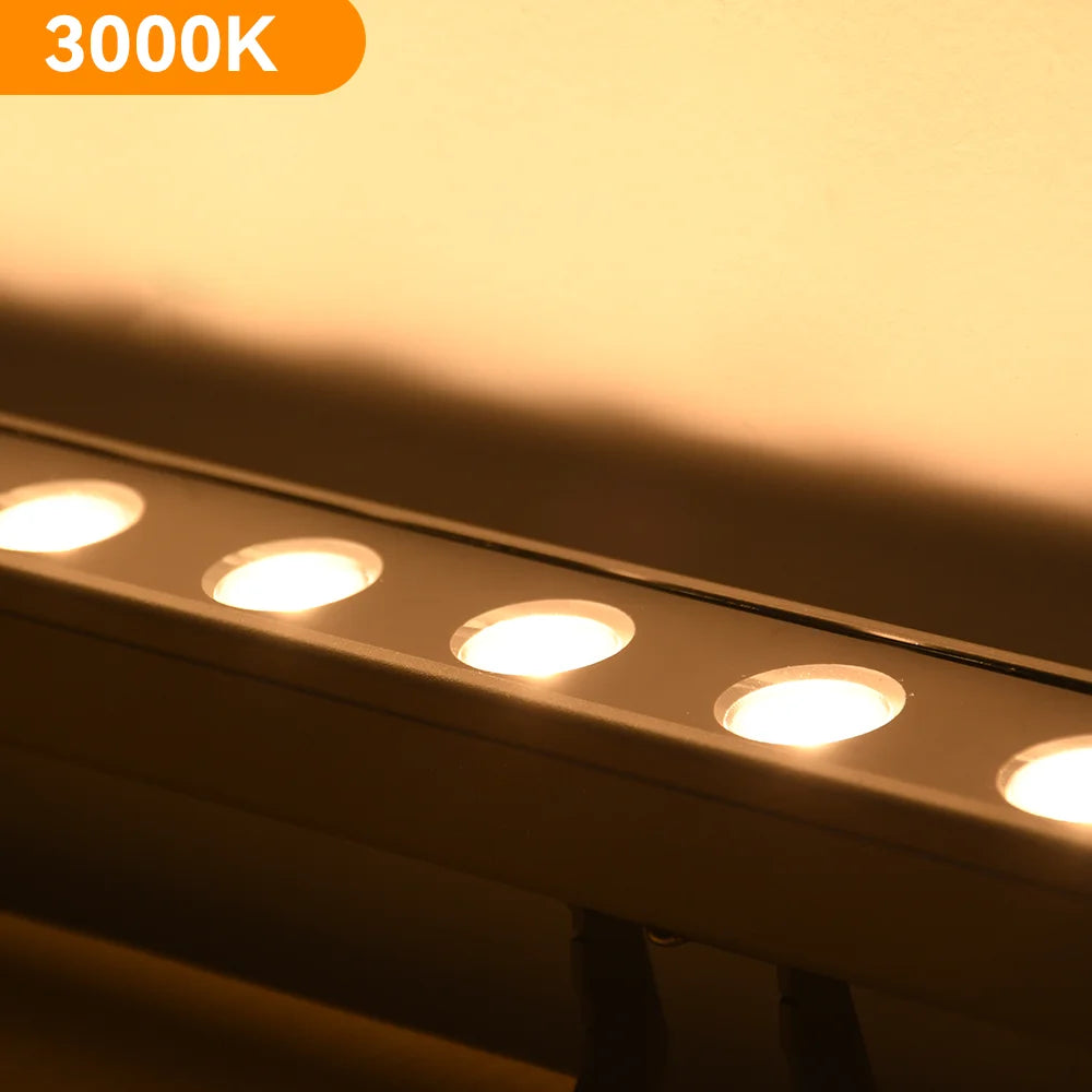 Outdoor Waterproof Wall Lamp Modern Wall Washer LED Lamp Warm White Aluminum IP65 220V Hotel Canteen Balcony Exhibition Light