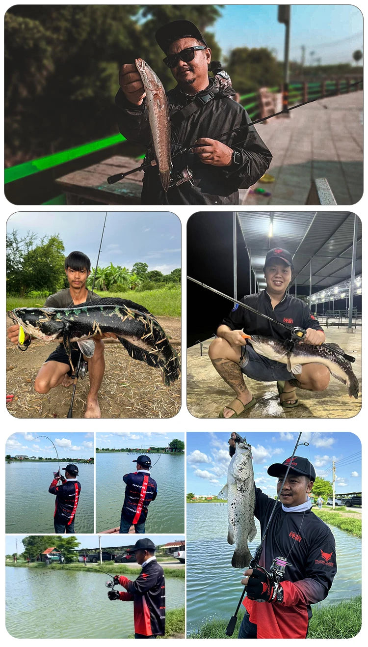 PURELURE SHARPEN Travel Soft Lure Long Spinning and Casting XF/MF Action Rods FUJI Components Bass Pike Rod Fishing Rod Reel