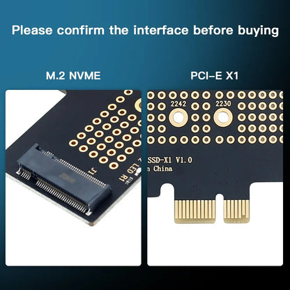 FENVI M.2 NVMe till PCIe x1-adapter med aluminiumkylfläns