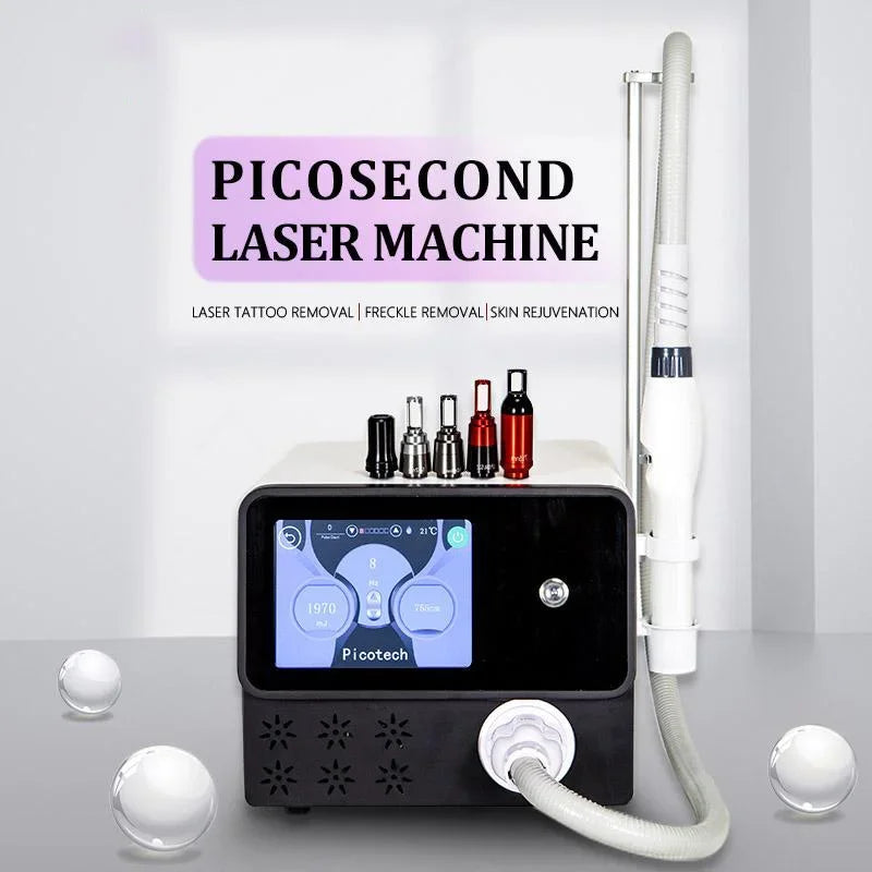 ‌Professional QSwitch NDYag Laser Machine Picosecond Tattoo Pigment Removal Carbon Peeling Facial Cleaning Painless Treatment‌