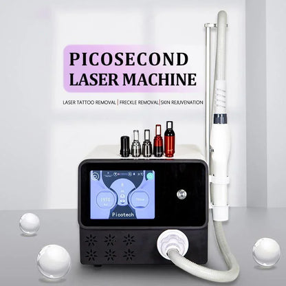 ‌Professional QSwitch NDYag Laser Machine Picosecond Tattoo Pigment Removal Carbon Peeling Facial Cleaning Painless Treatment‌