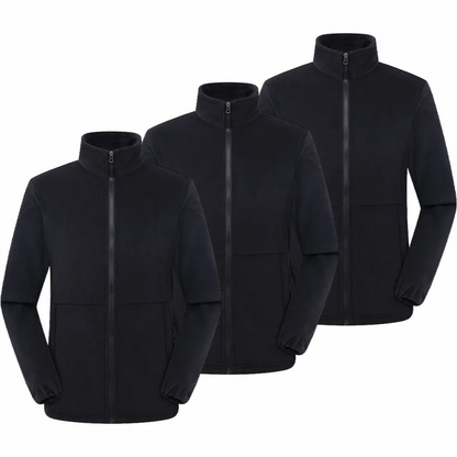 Herr/Dam Fleecejacka Vinter 2026 – Anpassningsbar Tryck Vandring Camping Outdoor S–4XL 6 Färger