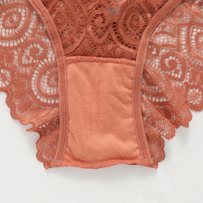 Meet'r Women Sexy Lace Panties Low-Rise Temptation Lingerie Female G String Transparent Underwear Hollow Out Briefs Intimates