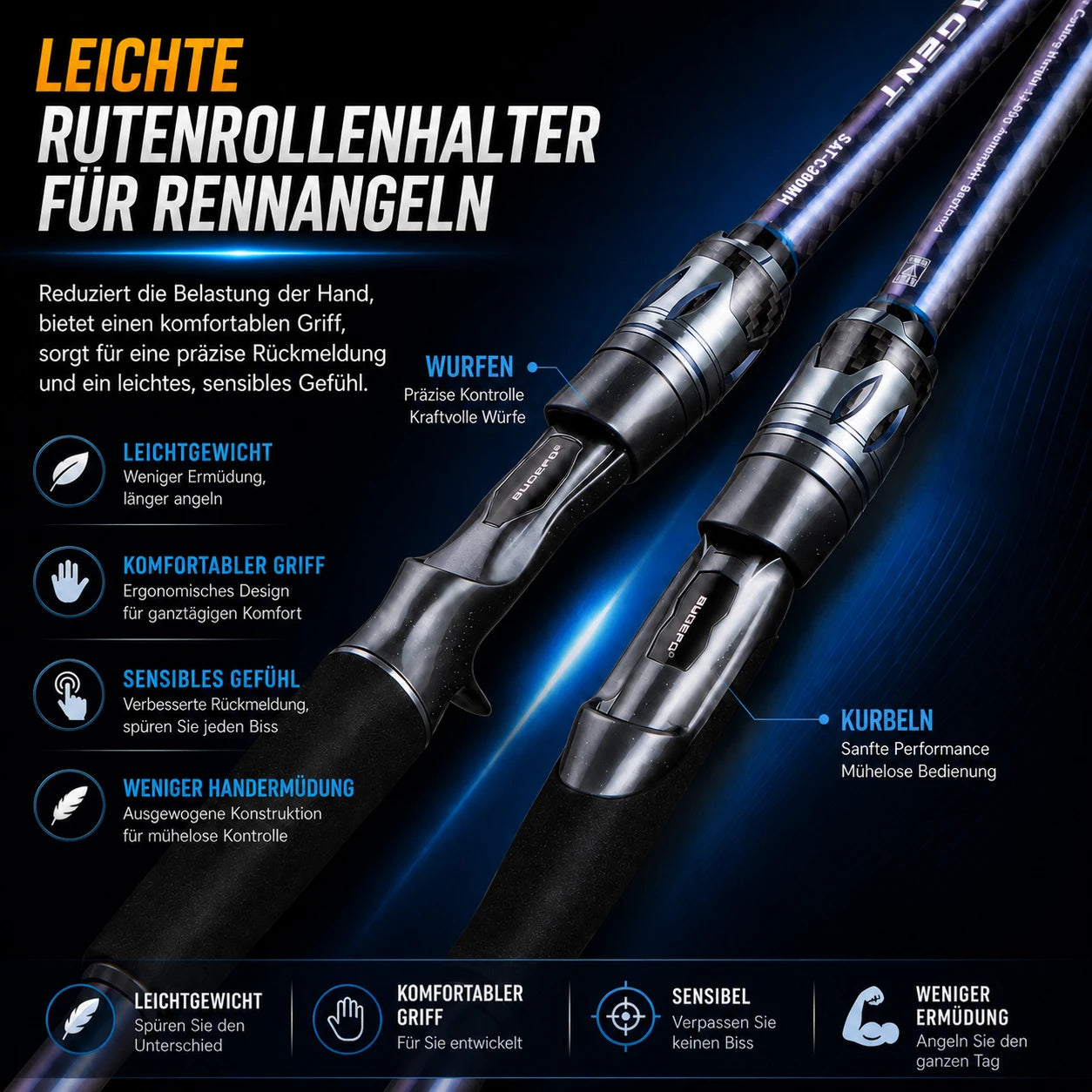 BUDEFO SECRET AGENT Lure Fishing Rod 1.8m 2.4m 3.0m  30T Carbon Spinning Baitcasting FUJI Guide Travel Lure Rod 2-70g L/ML/M/MH