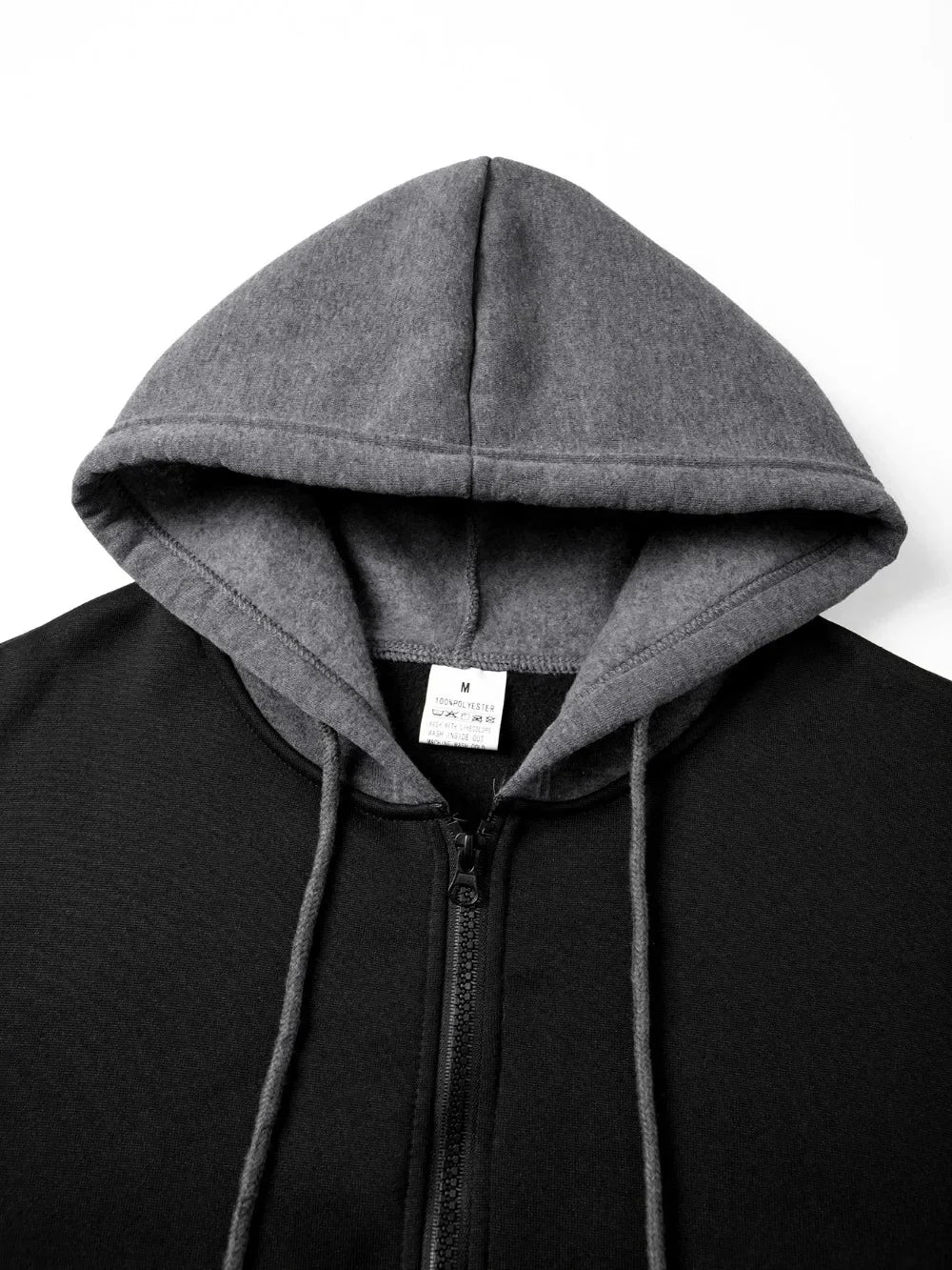Herr Oversized Hoodie med Dragkedja – Casual Sweatshirtjacka, 3 Färger
