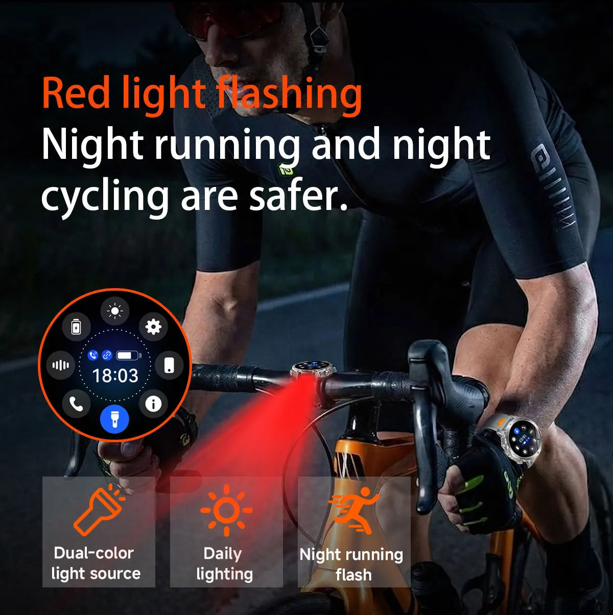 2026 1400mAh Big Battery Smart Watch Men Outdoor GPS Flashlight IP68 Waterproof Bluetooth Call AMOLED Military Sports Smartwatch