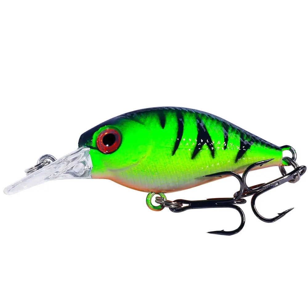 Topwater Crankbait Lures 5Pcs 4.4g 5cm Artificial Wobbler Bait For Bass Pike Rockfish Freshwater Fishing Tackle