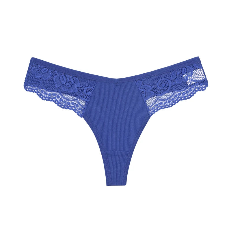 4PCS Cotton G-string Women Lingerie Sexy Lace Panties Thongs Femme Underwear Sexy Pantys Underpant Lingerie Lace Intimates S-XL