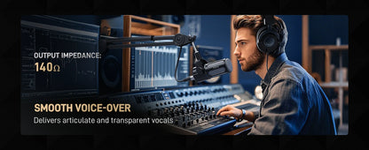 FIFINE XLR Dynamic Microphone for Recording,All Metal Podcast Mic for Streaming,Compatible with Mixer/Audio Interface-TANK1