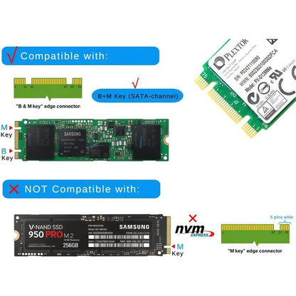 M.2 SSD Case M.2 HDD Enclosure Case Hard Drive Box B&M Keys External Hard Drive Box USB C Interface Support SATA & NGFF Protocol