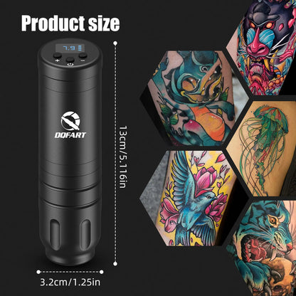 DQFART Tattoo Kit High Quality Tattoo Pen Kit For Beginners Makeup, Tattoo Machine New Cool Tattoo Power Supply Tattoo Gun Kit