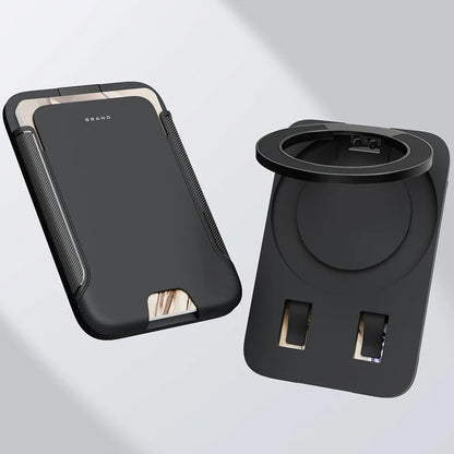 For Magsafe Wallet Magnet Phone Card Holder Foldable Anti-theft Magnetic Stand PC for iPhone 16 15 14 13 12 ProMax
