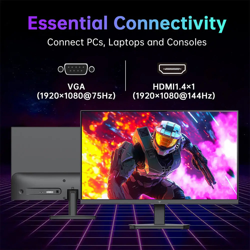 Hot KTC H24B9S-2 144Hz Gaming Monitor, 23.8' FHD IPS Display, 178° Wide Viewing Angle, 113% SRGB, 16.7M Colors, Low Blue Light, 280 cd/m², HDMI & VGA, VESA 75x75mm Mount, Smooth Gaming & Daily Productivity