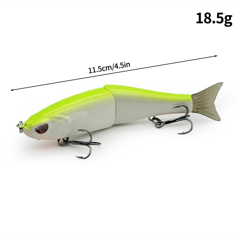 11.5cm 18.5g Balam Glide Bait Swimbait Joint Giant Pike Bass Fishing Lure Hard Bait Catfish Saltwater Lures Leurre De Pêche