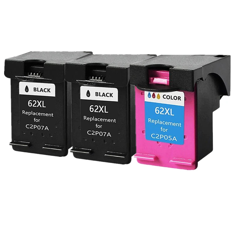 62XL Bläckpatron Kompatibel för HP 62 XL Envy 5540 5640 7640 5646 5541 5740 5742 5745 200 250 Skrivare