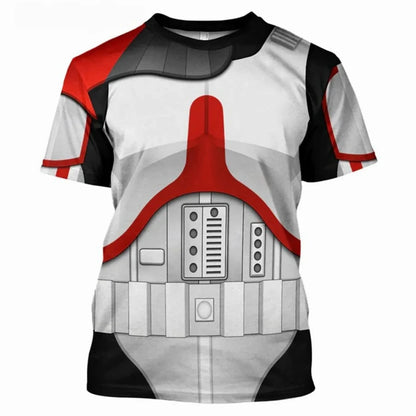Fashion Men's T-Shirts Darth Vader Cosplay Summer 3D Printed Short Sleeve Street Casual Comfortable Quick-Drying Men's Clothing