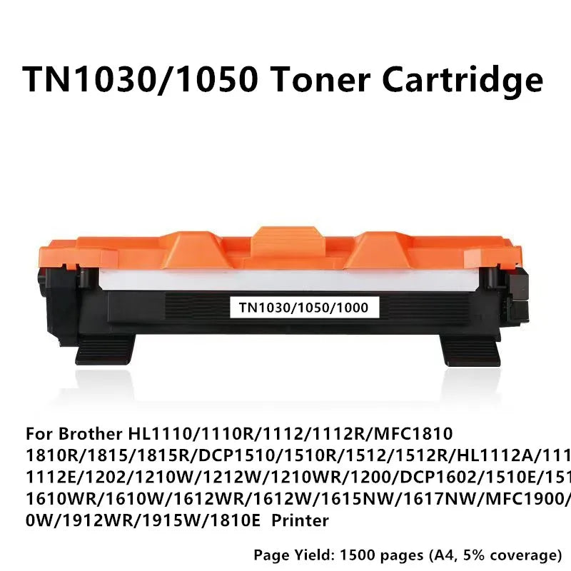 Tonerkassett för Brother-skrivare TN1000 1030 1050