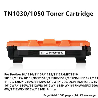 Tonerkassett för Brother-skrivare TN1000 1030 1050